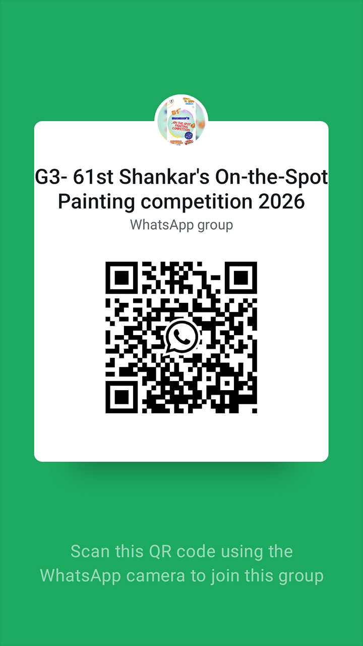 Children’s Book Trust WhatsApp group QR code for Shankar’s On-The-Spot Painting Competition 2026 updates